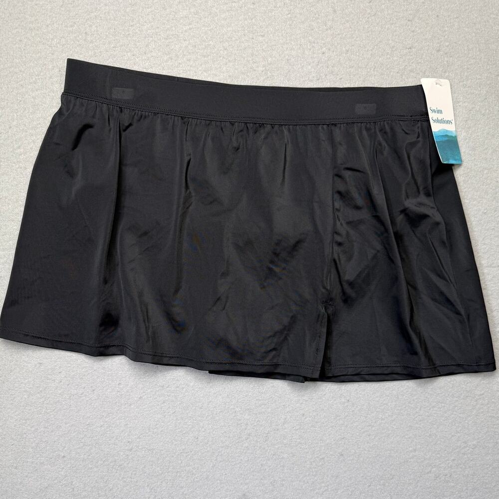 Swim Solutions Swim Skirt, black size 16 $42